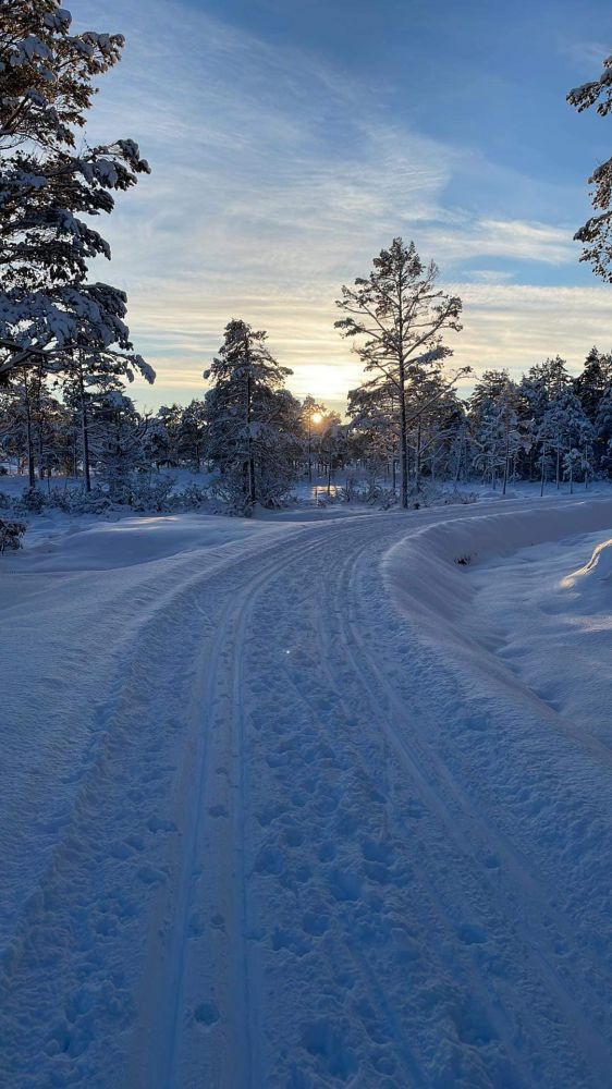 Preparert Ørnvika og Bjerkelund turtrase en finværsdag vinteren 2022/23