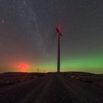 Vindmølleparken fra Fuglevågen 