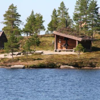 Gapahuken ved Langvatnet i Helgetunmarka